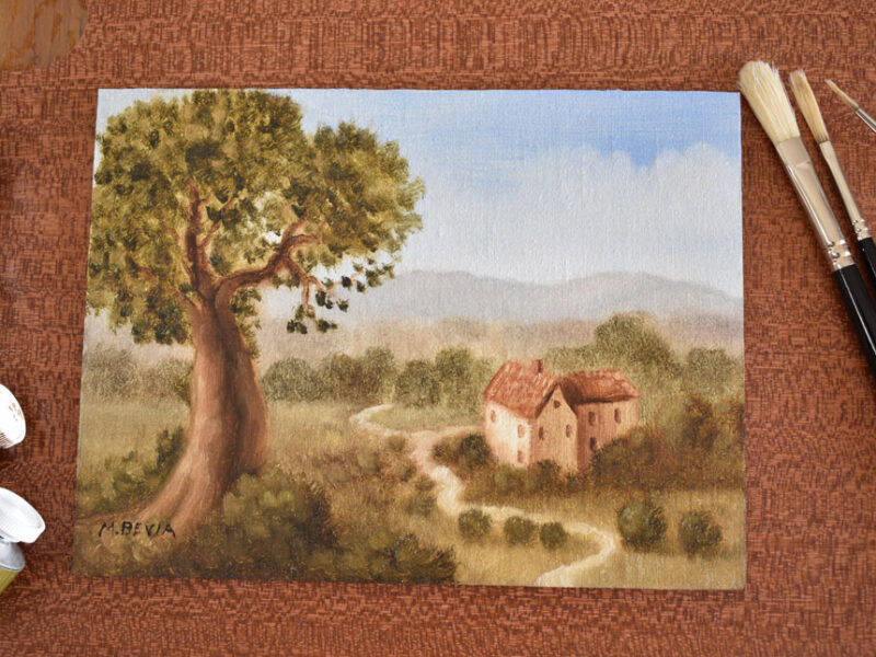 Original landscape oil painting, landscape art