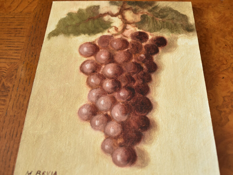 Grapevine Original Oil Painting, Grapevine Still Life Painting